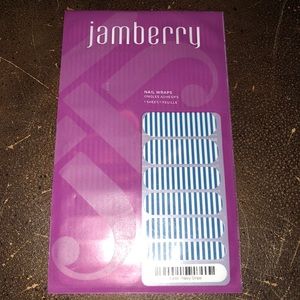 Jamberry Navy Stripe nail wraps